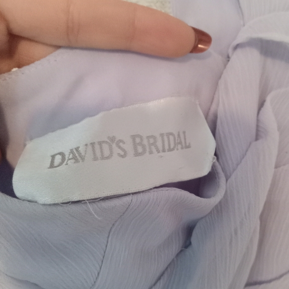 DAVIDS BRIDAL LAVENDER DRESS - Picture 2 of 3